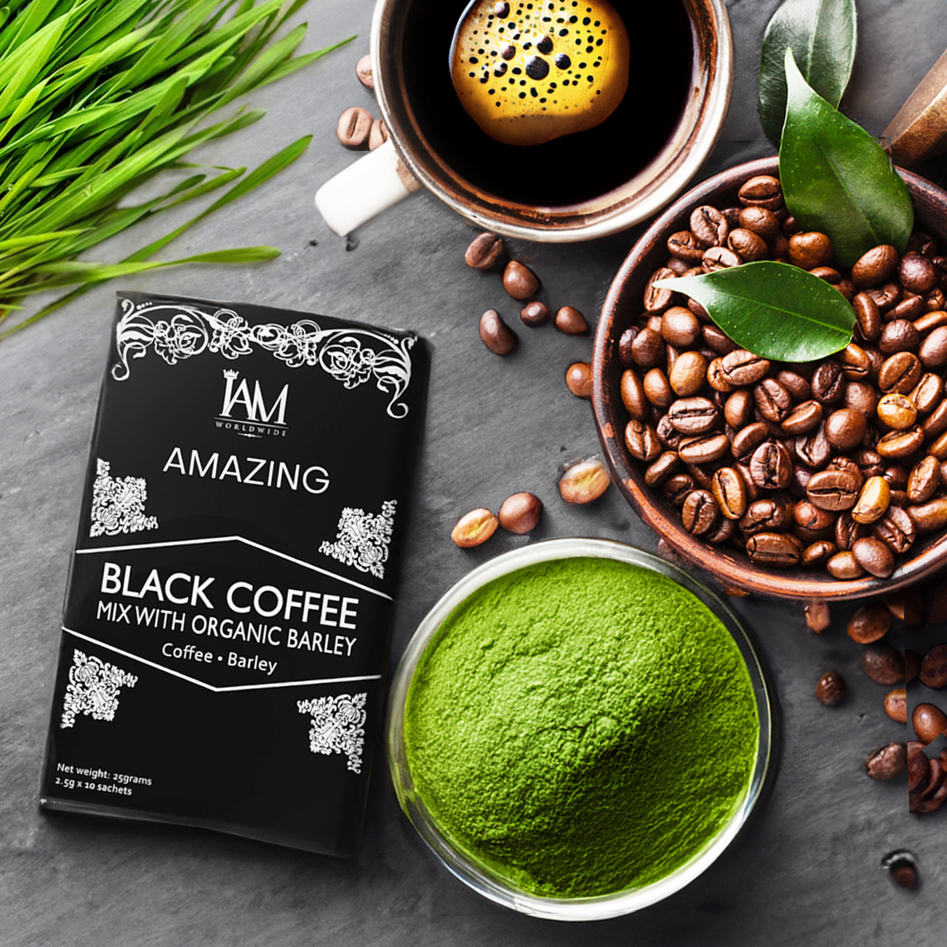 Amazing Black Coffee with Barley